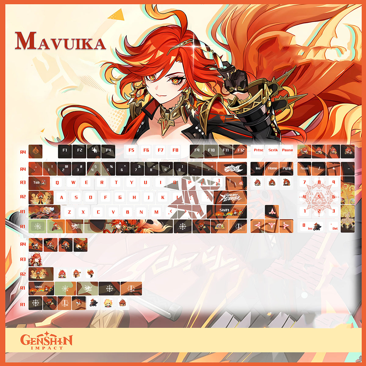 Mavuika PBT Keycap Set