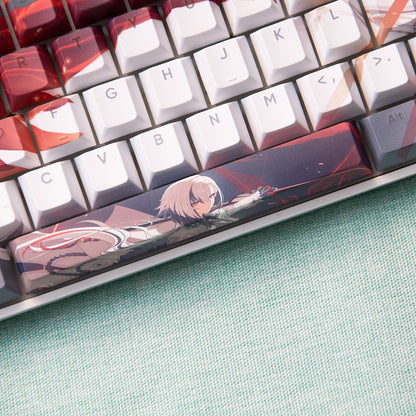 Arlecchino 120 Keys Side-Printed Non-Backlit Anime-Inspired Design PBT Keycaps Set
